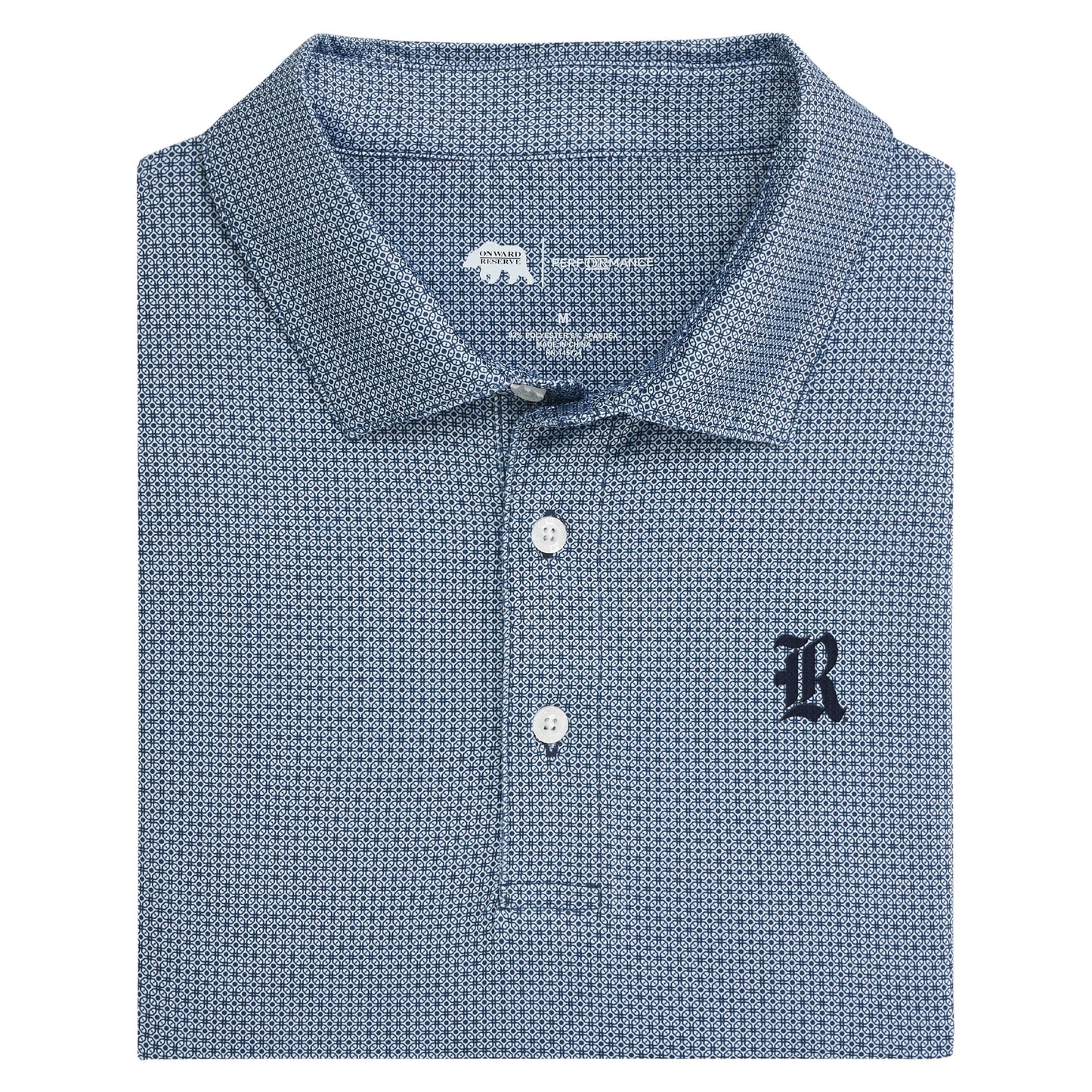 Rice Range Printed Performance Polo