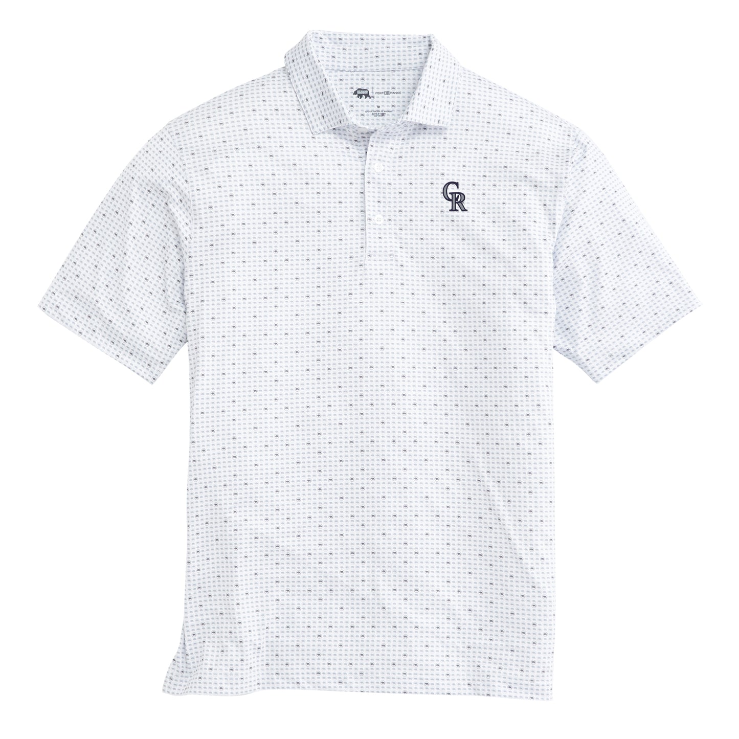 Colorado Rockies Tour Logo Printed Performance Polo