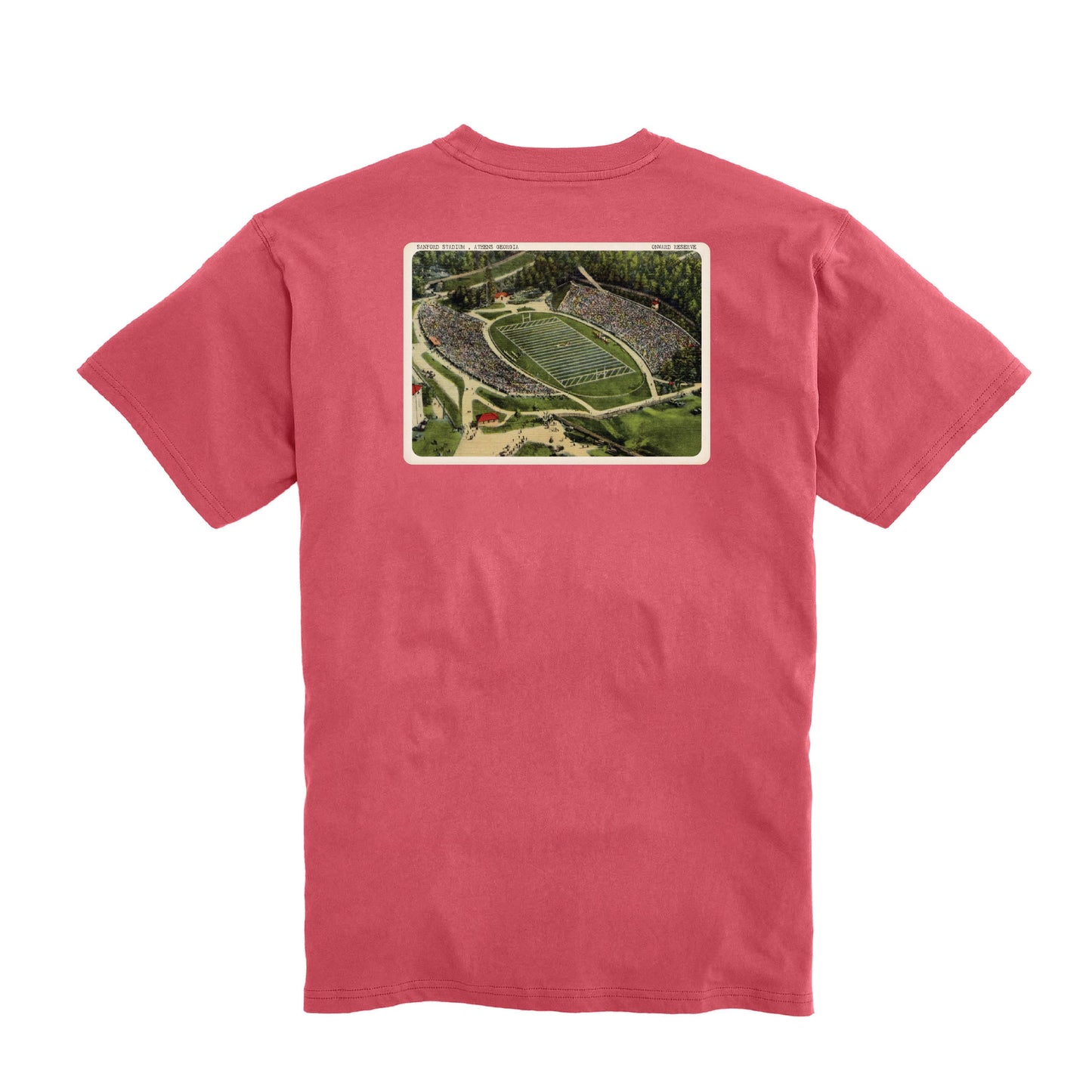 Sanford Stadium Postcard Short Sleeve Tee