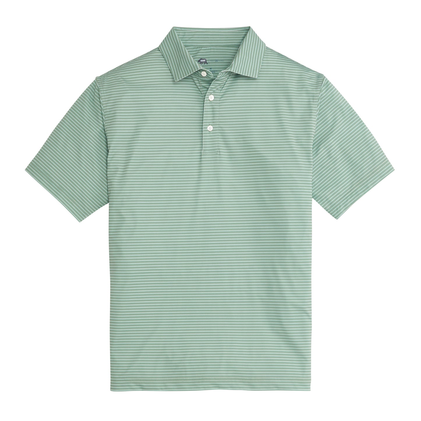 Scout Stripe Performance Polo - Shale Green