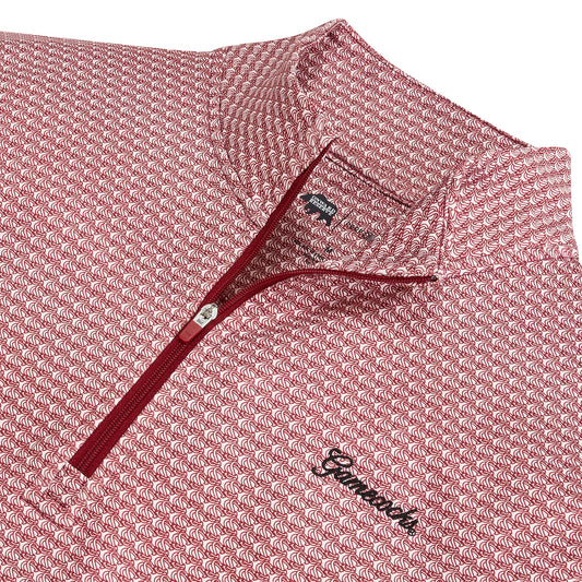 South Carolina Printed Performance Pullover - White