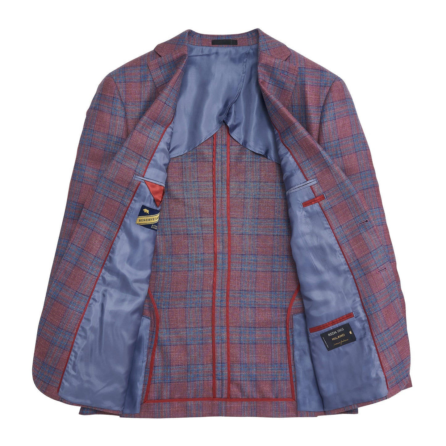 Reda Barberry Plaid Sport Coat
