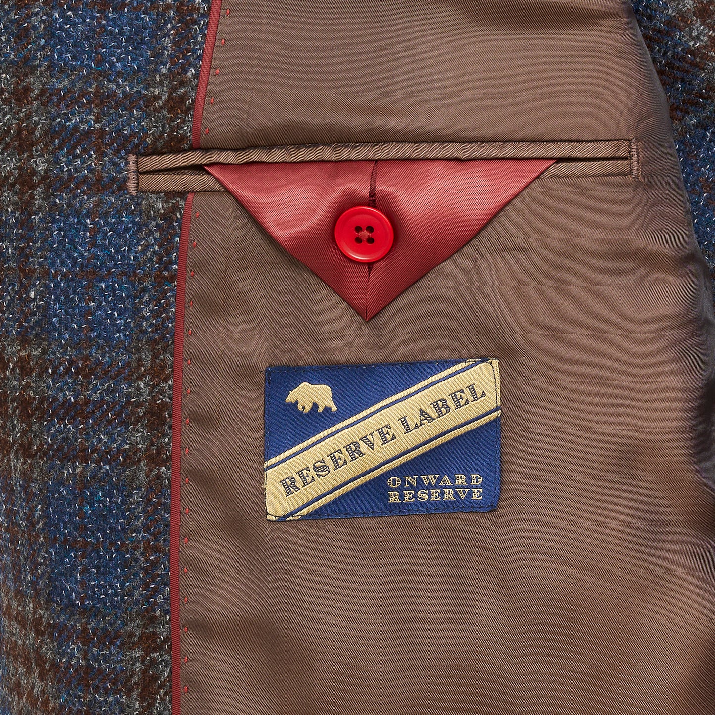 Fondant Plaid Sport Coat - Chocolate Fondant