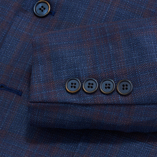 Guabello Heron Plaid Sport Coat - Heron