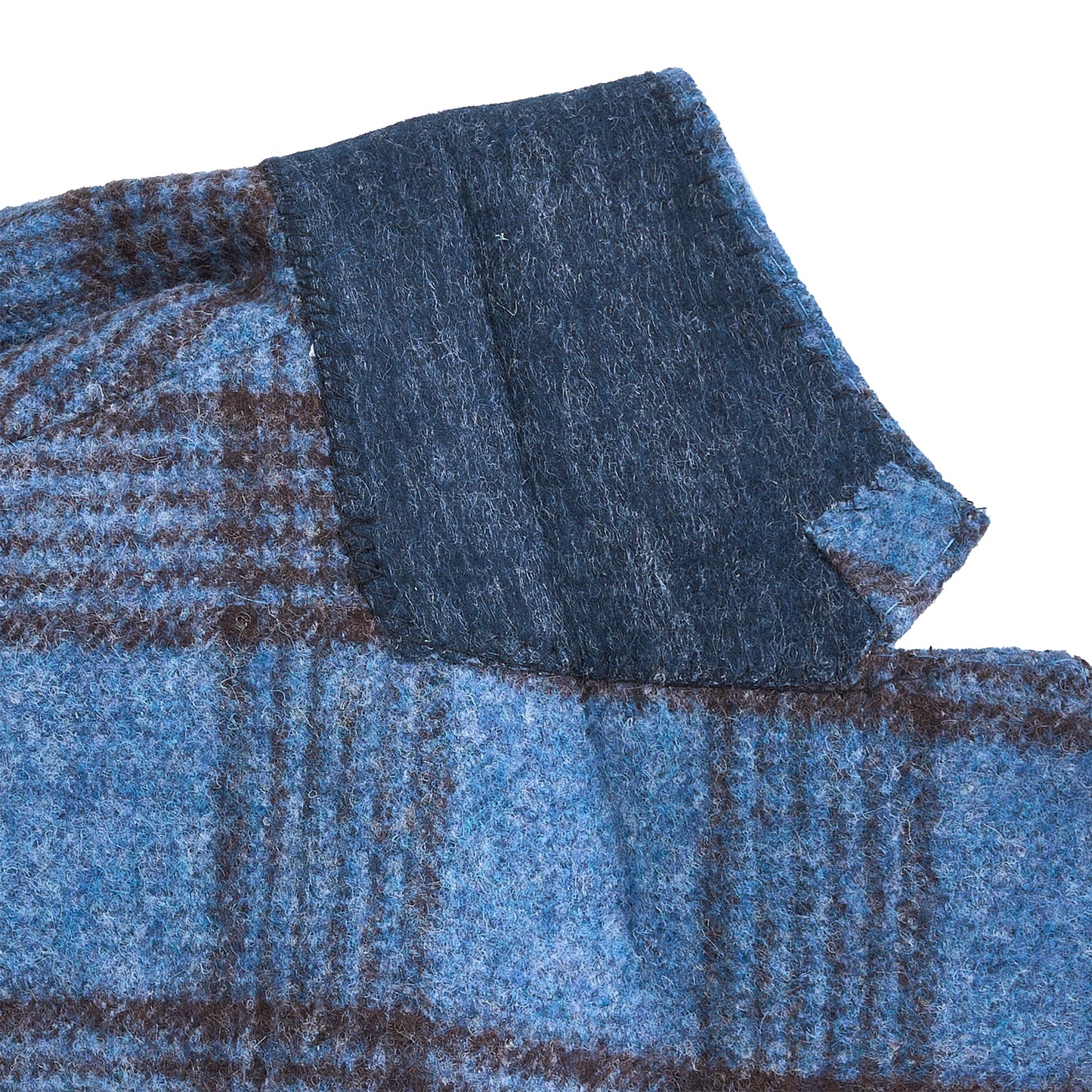 Baby Alpaca Blue Fog Plaid Sport Coat
