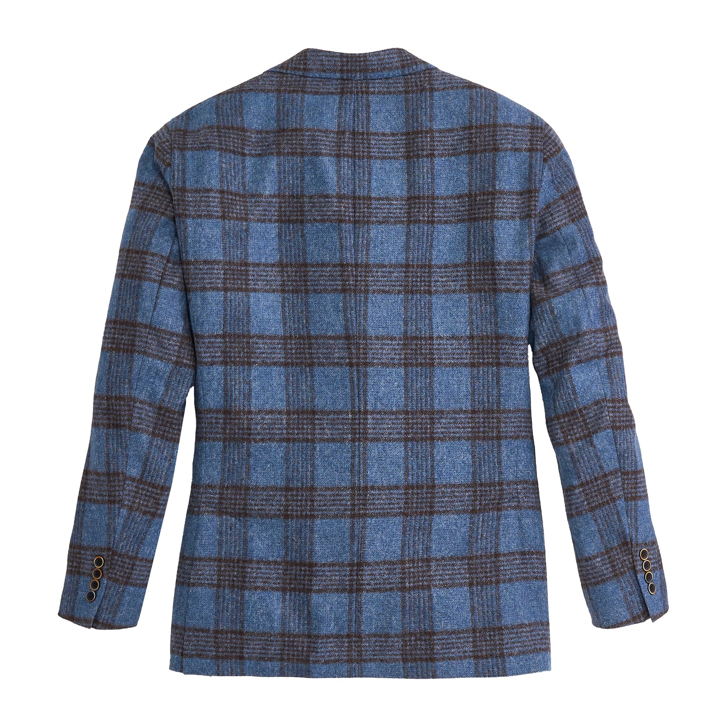 Baby Alpaca Blue Fog Plaid Sport Coat