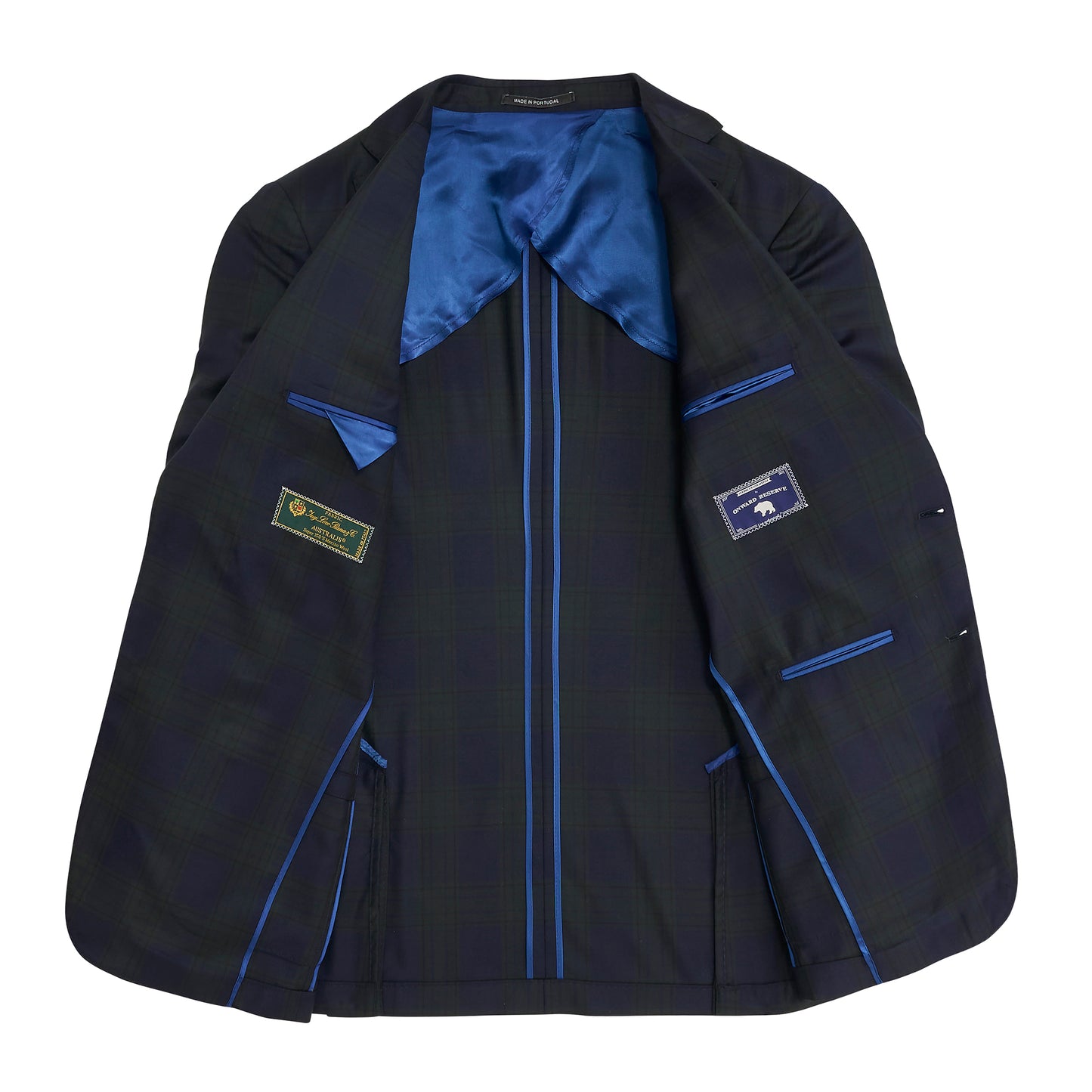 Night Plaid Sport Coat - Night Shadow