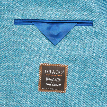 Drago Cabana Blue Solid Sport Coat