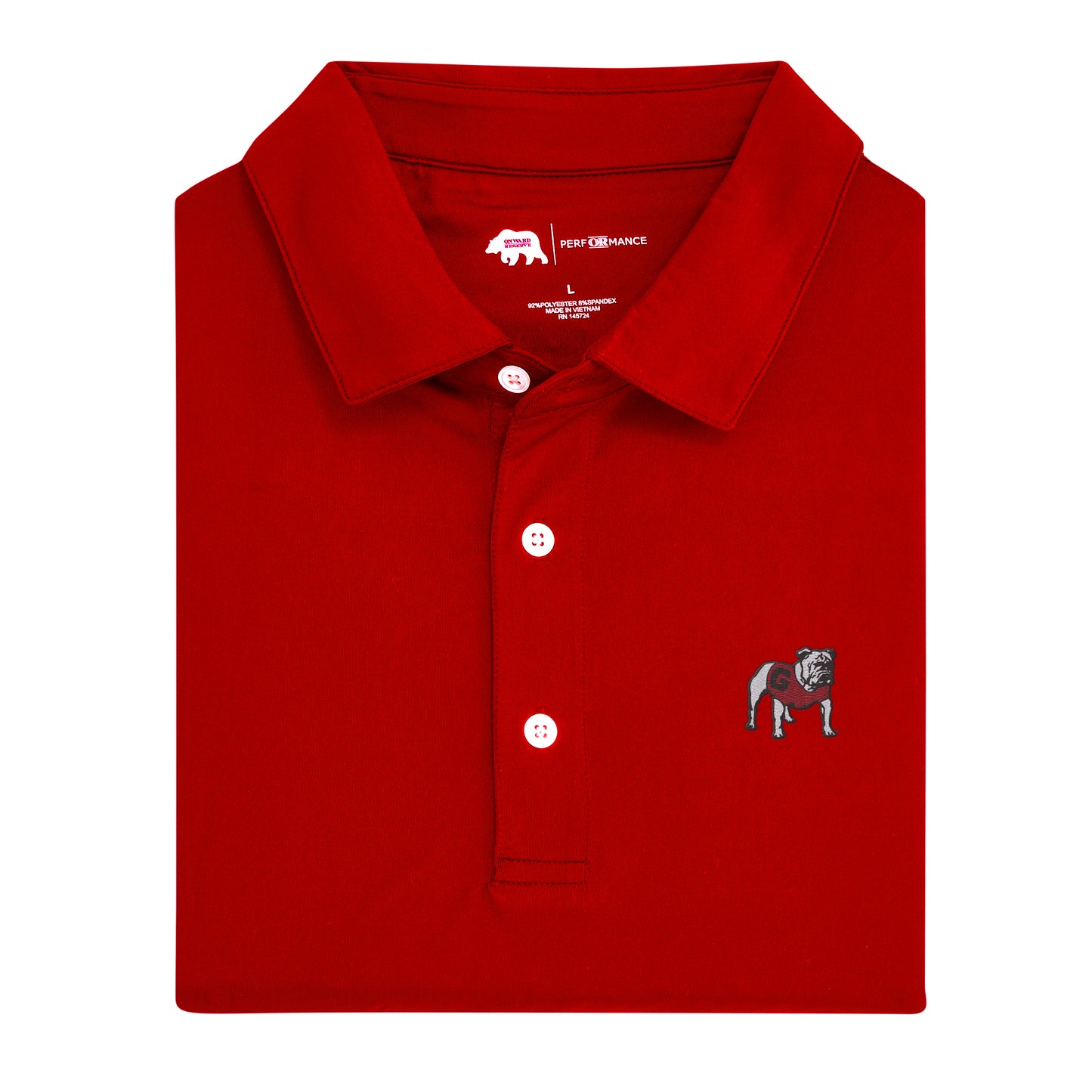 Standing Bulldog Solid Performance Polo