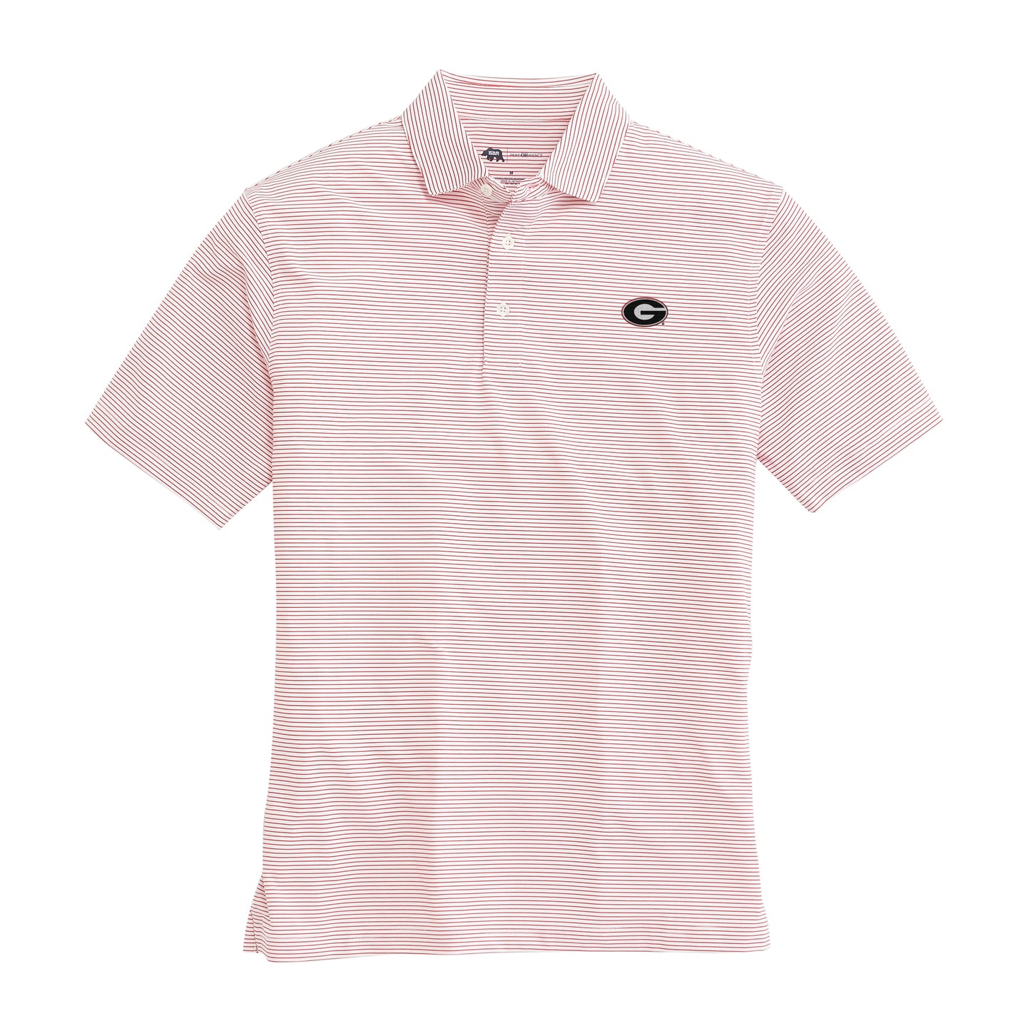 Super G Birdie Stripe Polo - White/Red