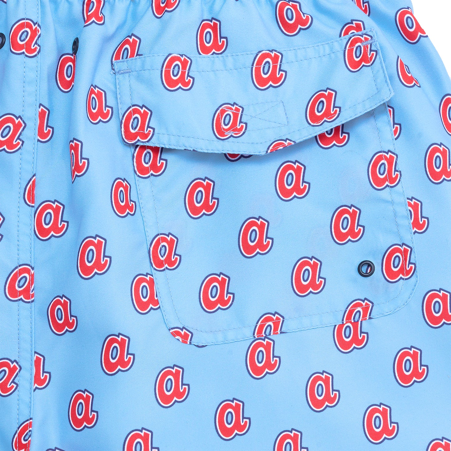Atlanta Braves Cooperstown Swim Trunk - Sky
