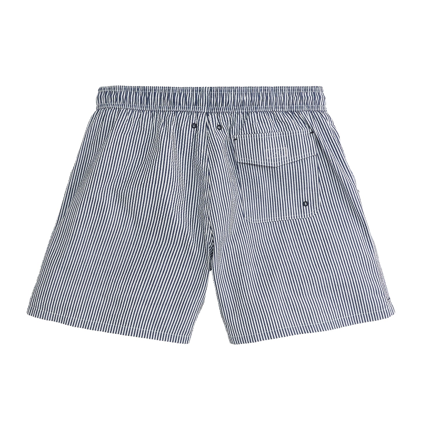 Coastal Seersucker Swim Trunk - Naval Academy