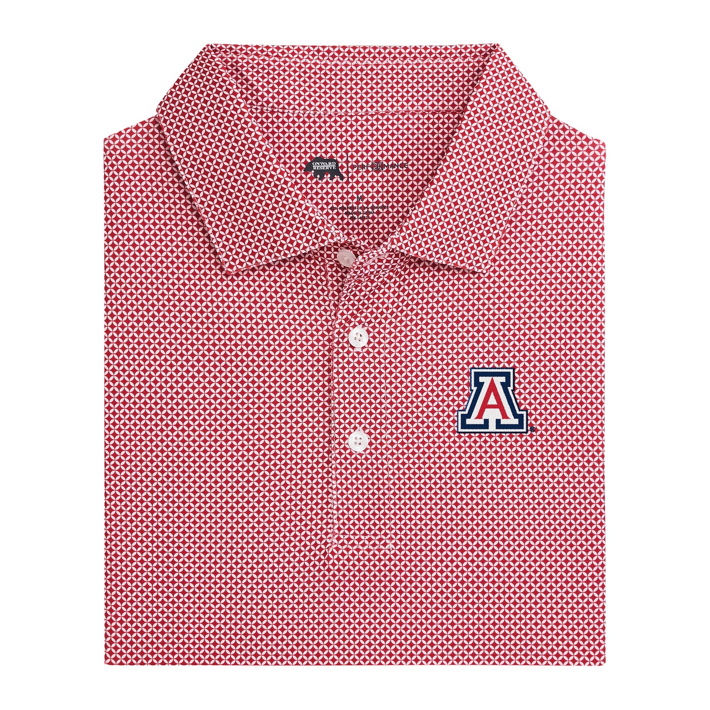 Arizona A Scope Printed Performance Polo - Red