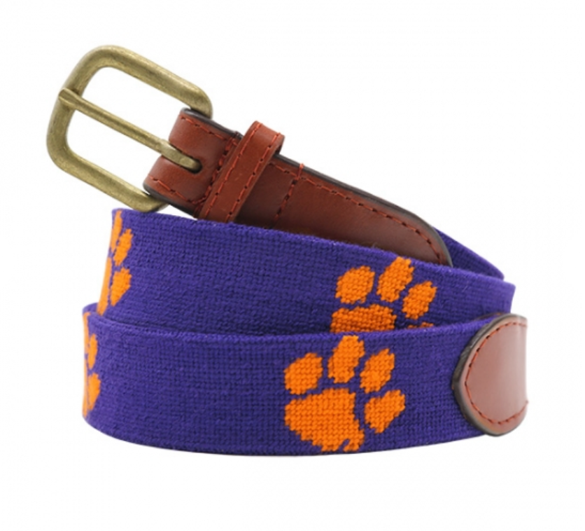 Clemson Needlepoint Belt