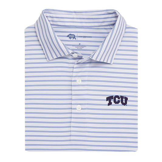 Wedge Stripe TCU Performance Polo