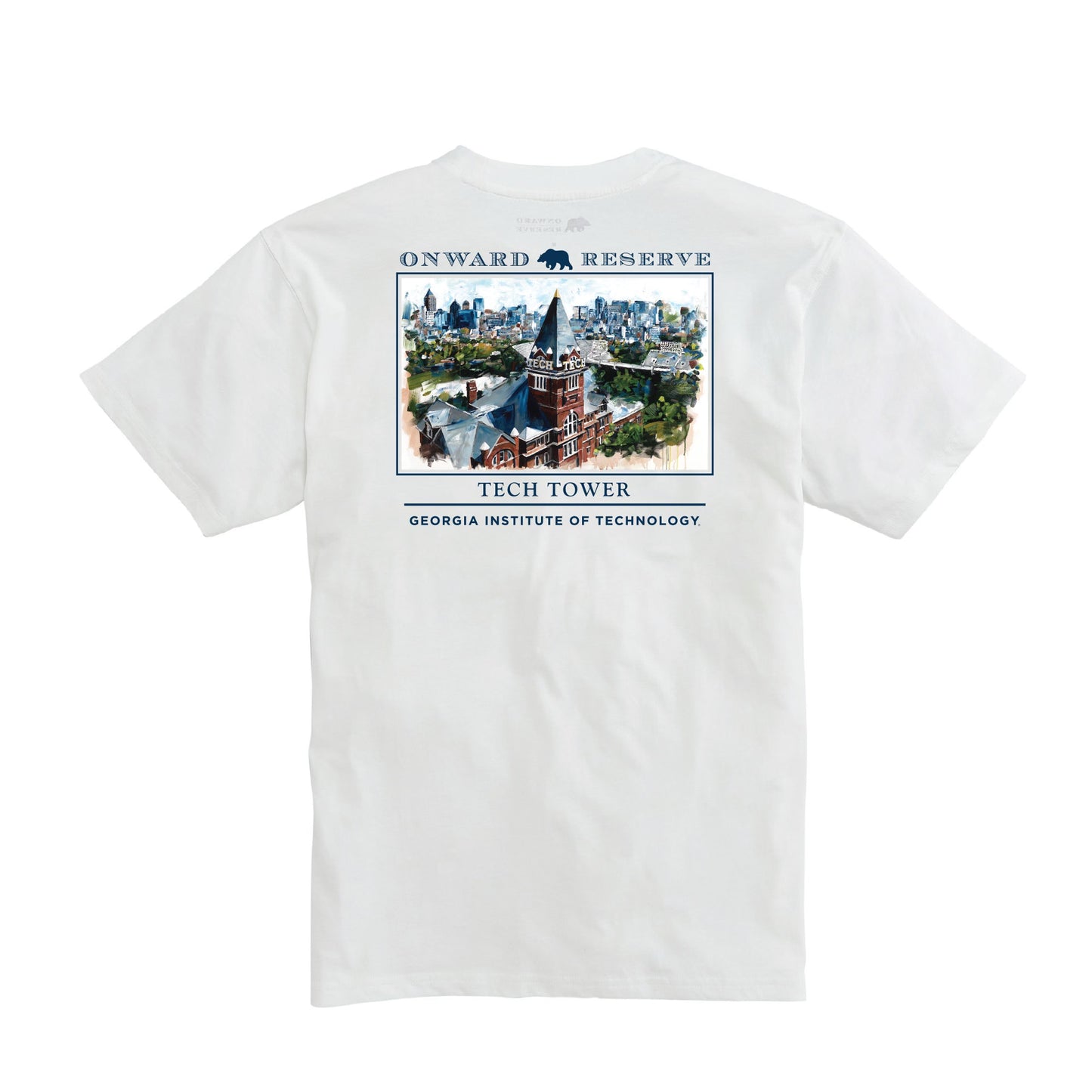 Georgia Tech Tower Short Sleeve Tee