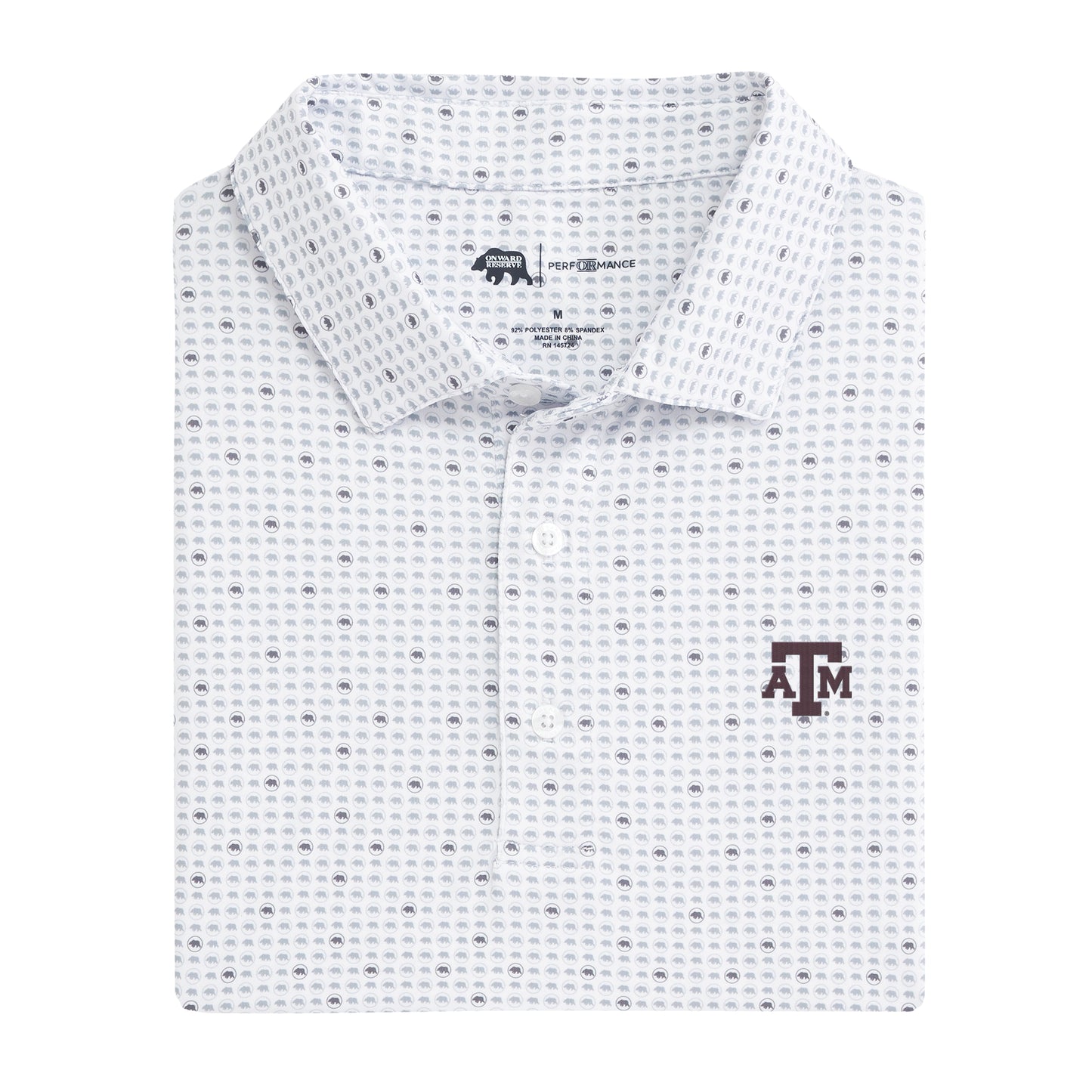 Texas A&M Tour Logo Printed Performance Polo