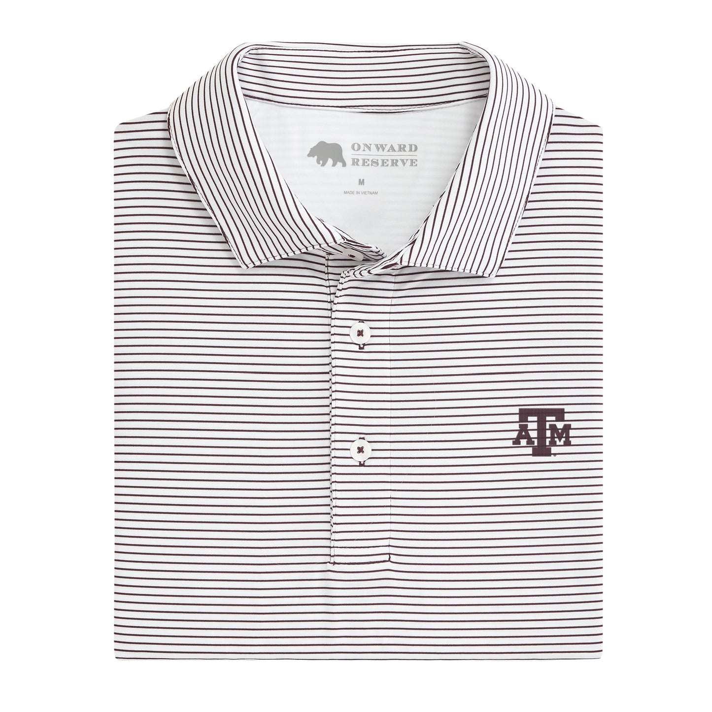 Texas A&M Birdie Stripe Polo