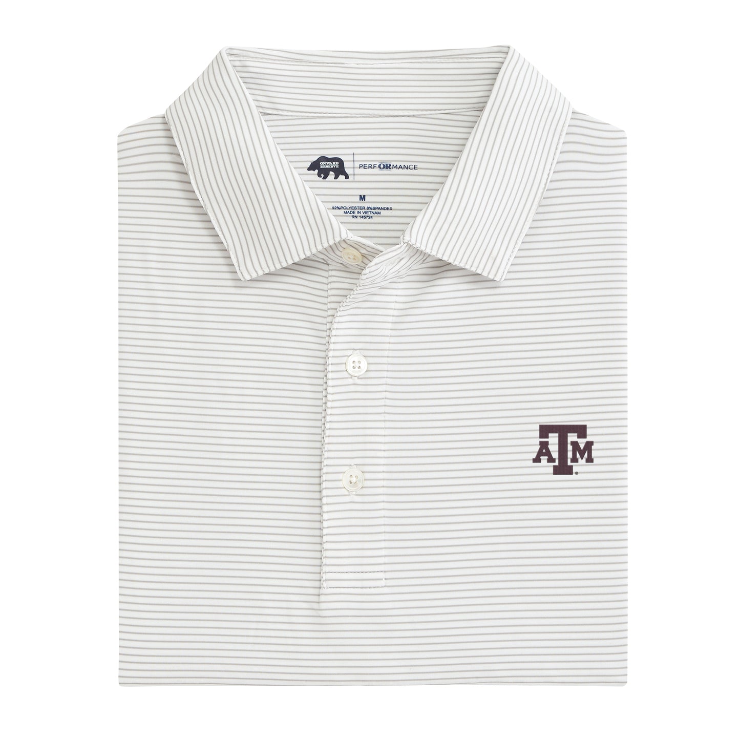 Texas A&M Birdie Stripe Polo