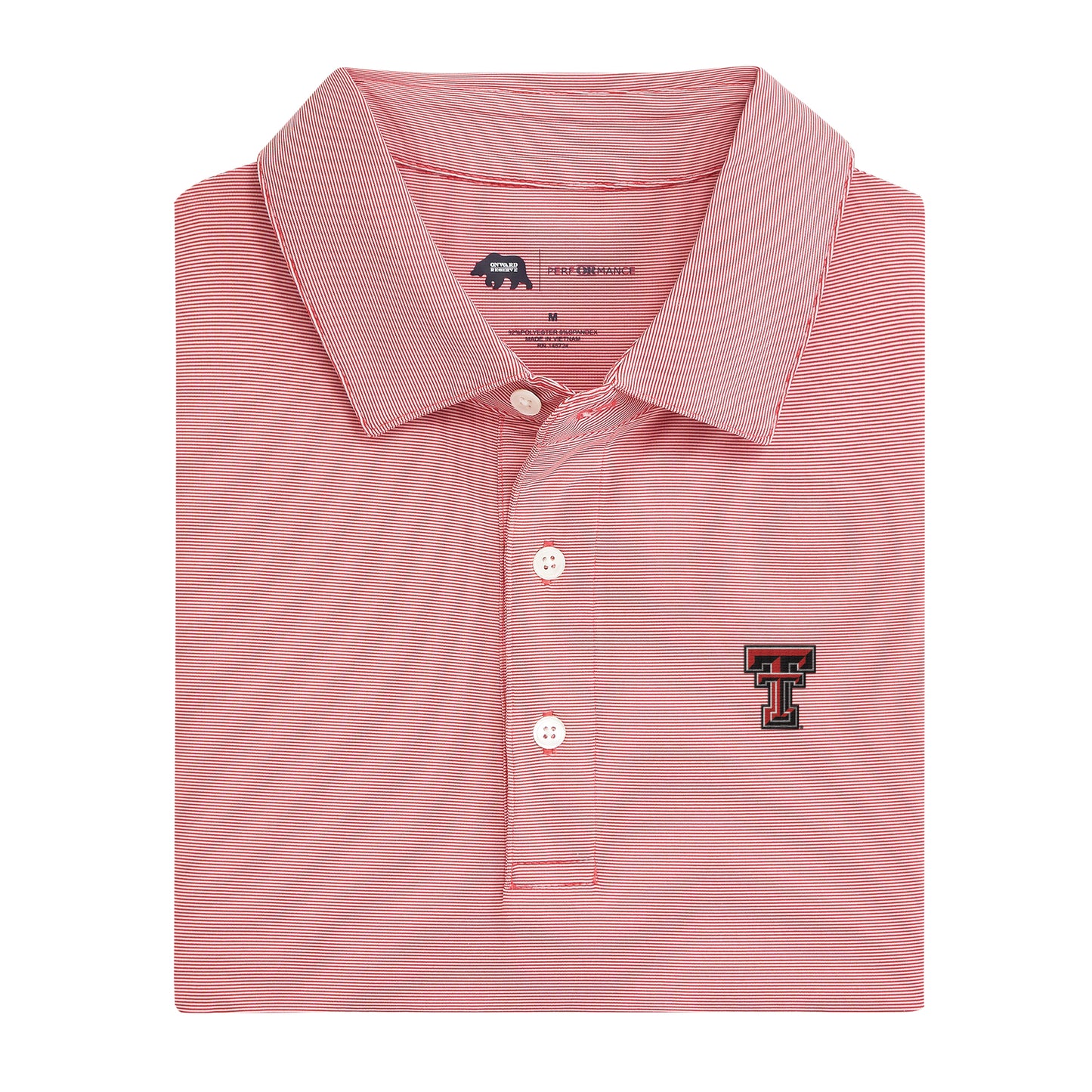 Texas Tech Hairline Performance Polo