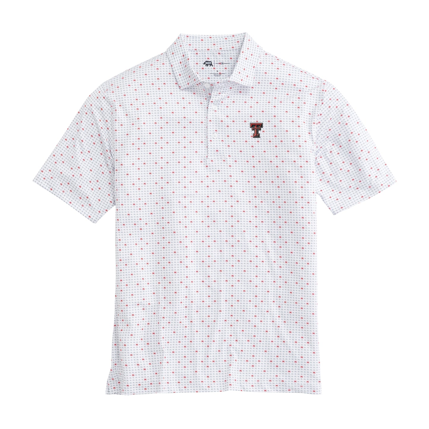 Texas Tech Tour Logo Printed Performance Polo