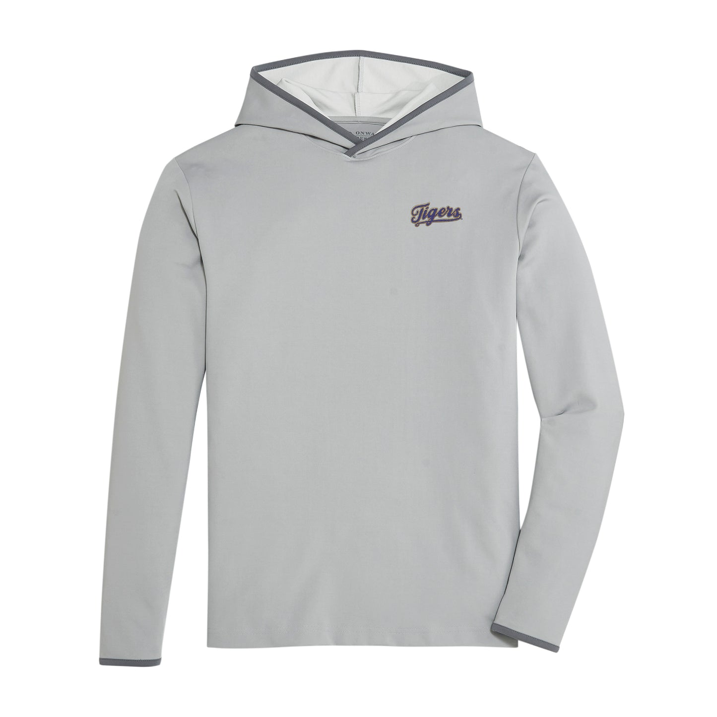 LSU Tigers Vintage Script Brendon Performance Hoodie - Harbor Mist