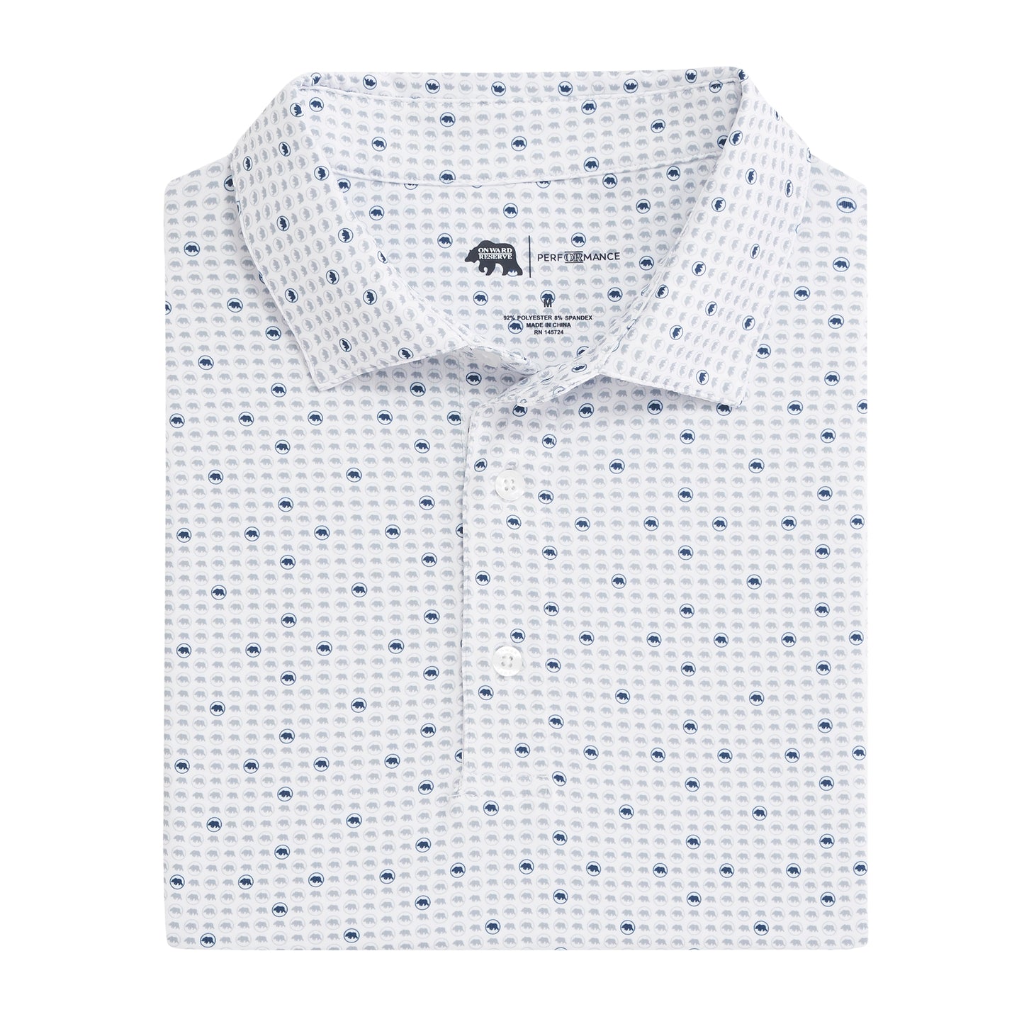 Tour Logo Printed Performance Polo