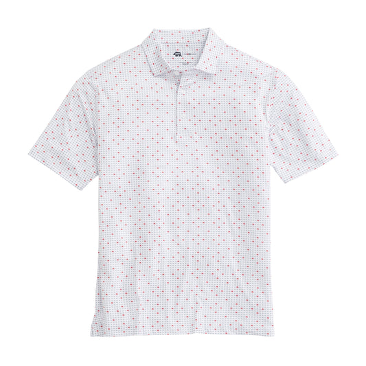 Tour Logo Printed Performance Polo - Red