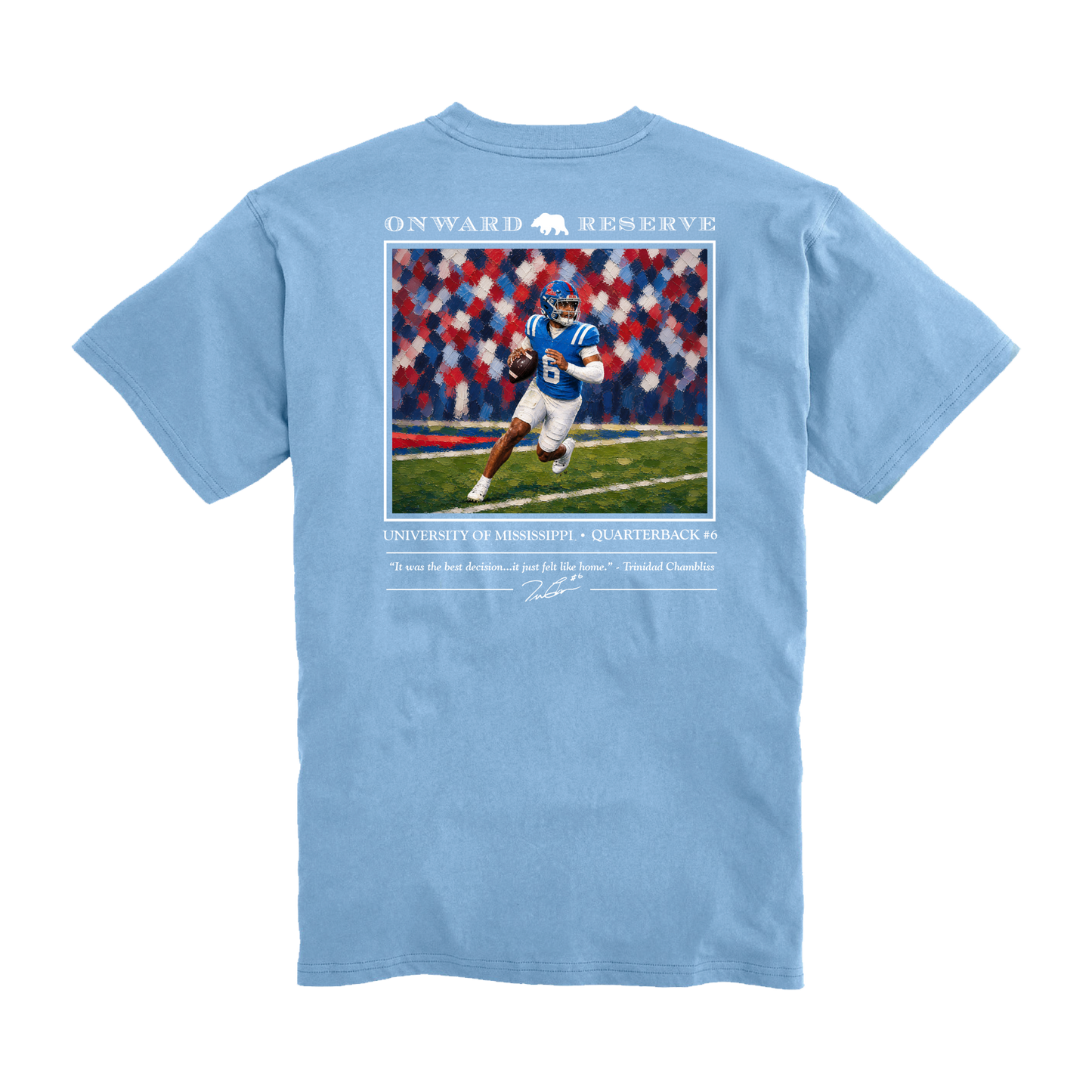 Ole Miss Trinidad Chambliss Tee - Sky
