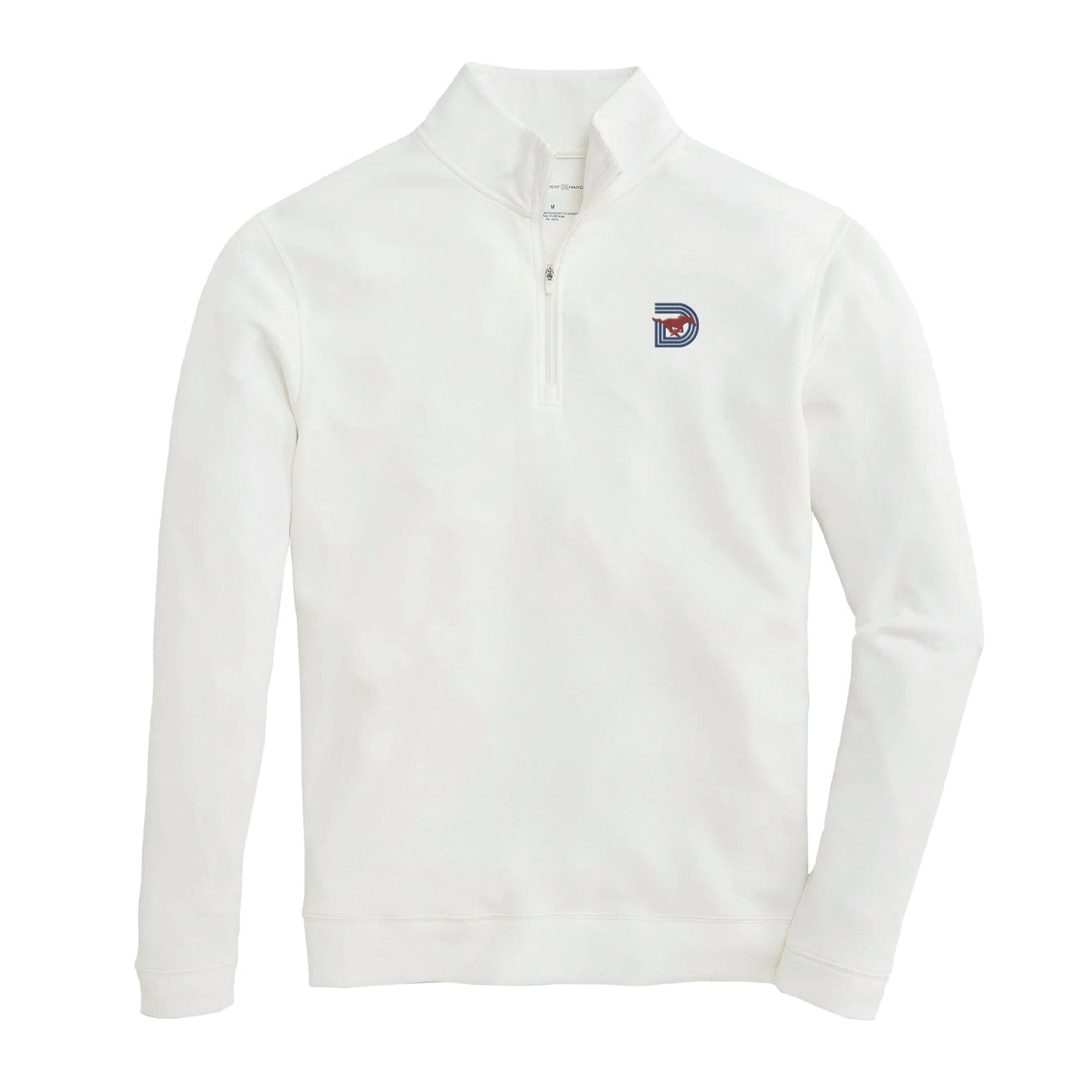 SMU Triple D Flow 1/4 Zip Pullover - White
