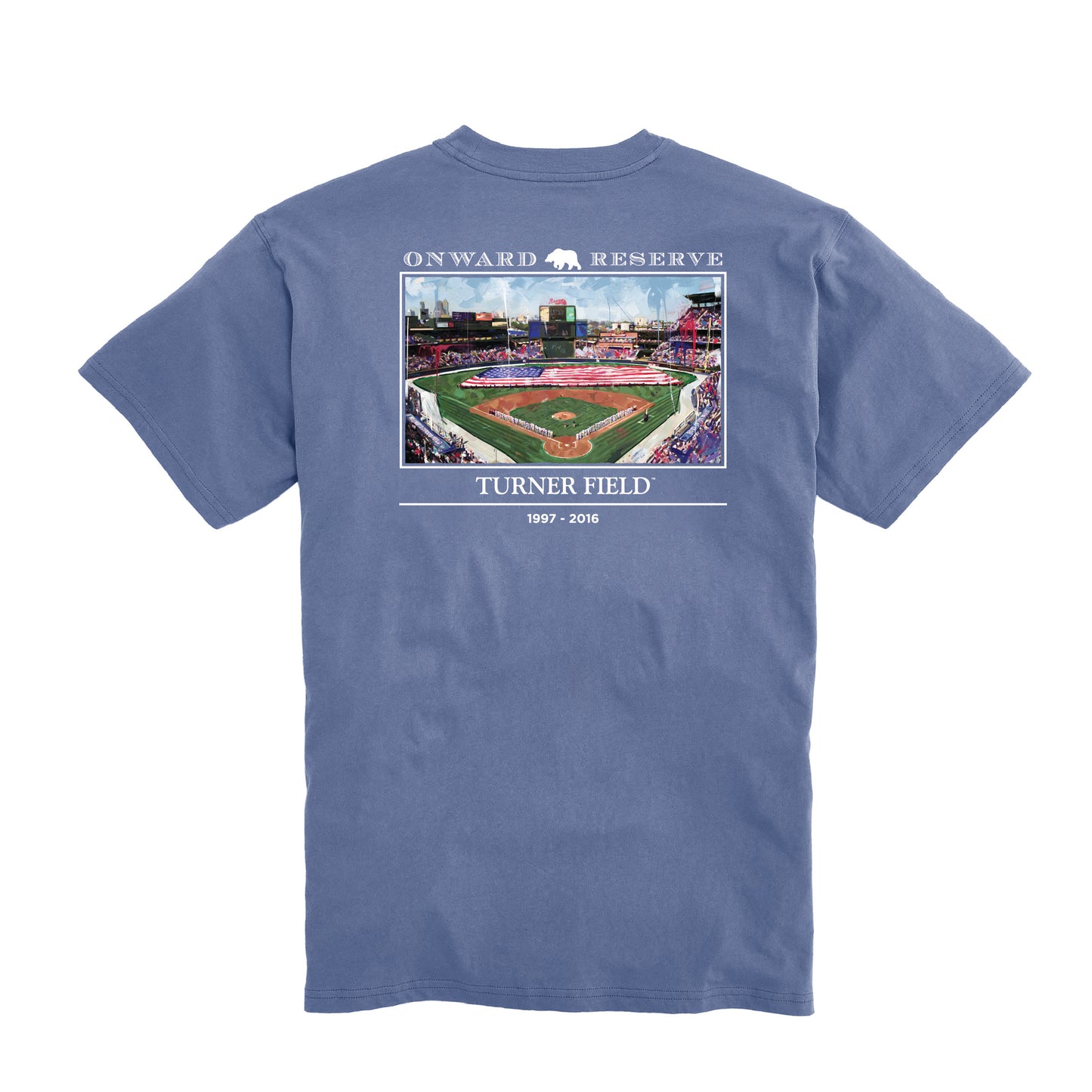 Turner Field Tee - Washed Blue