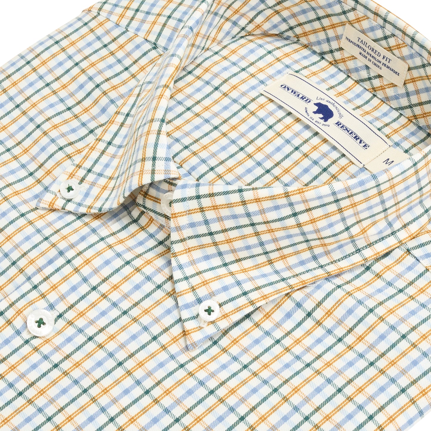 Cypress Tailored Fit Brushed Performance Twill - Buckthorn