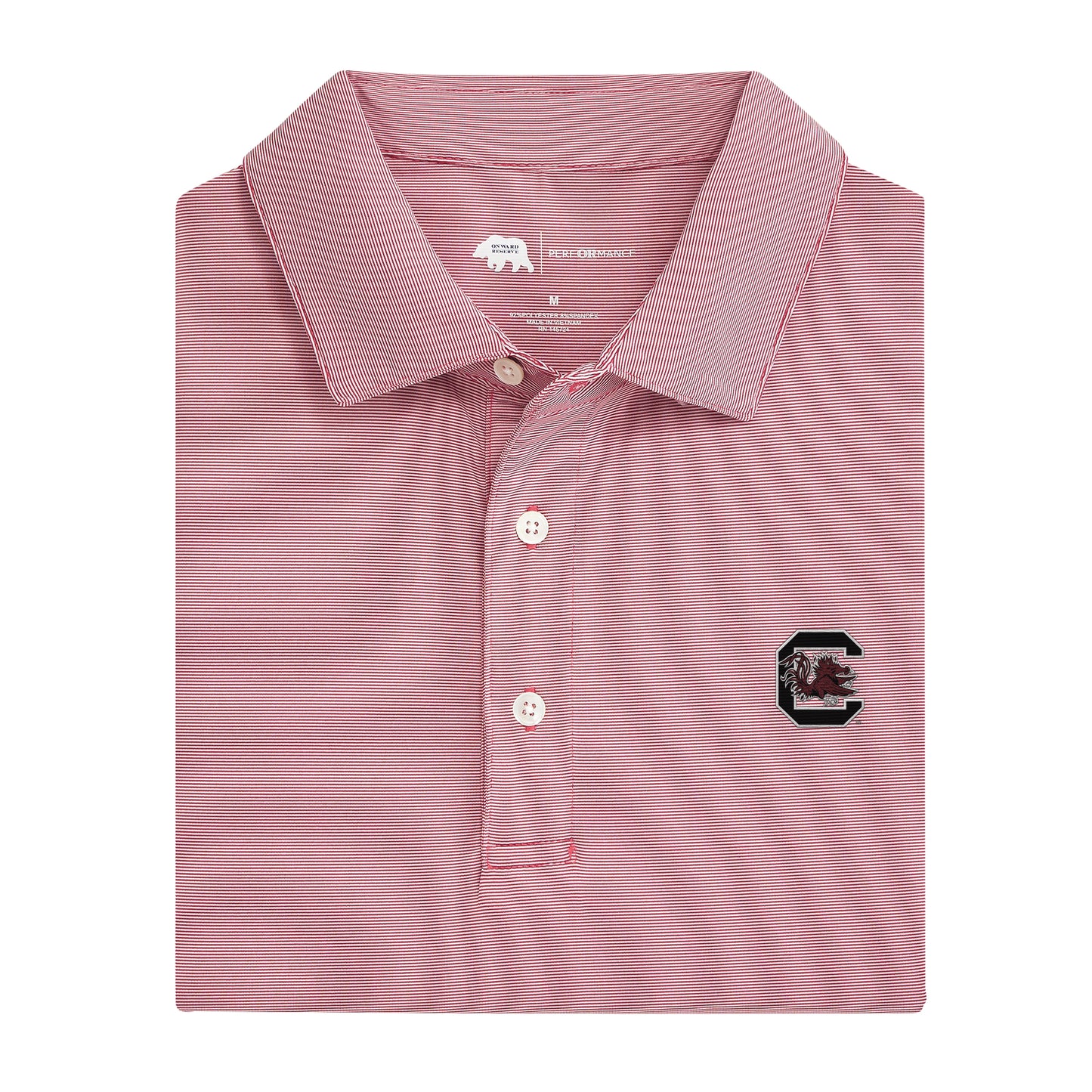 University of South Carolina Hairline Stripe Performance Polo