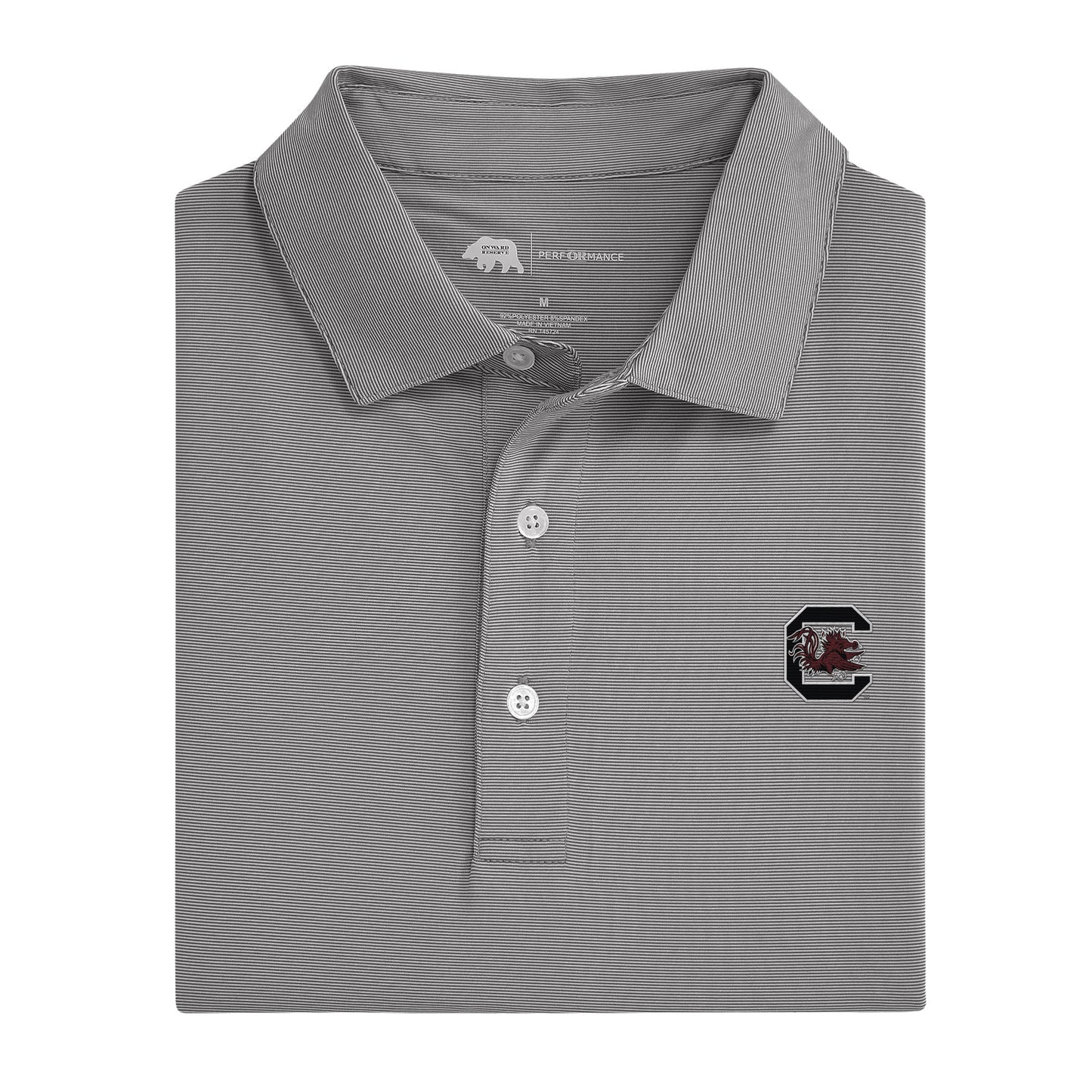 University of South Carolina Hairline Stripe Performance Polo
