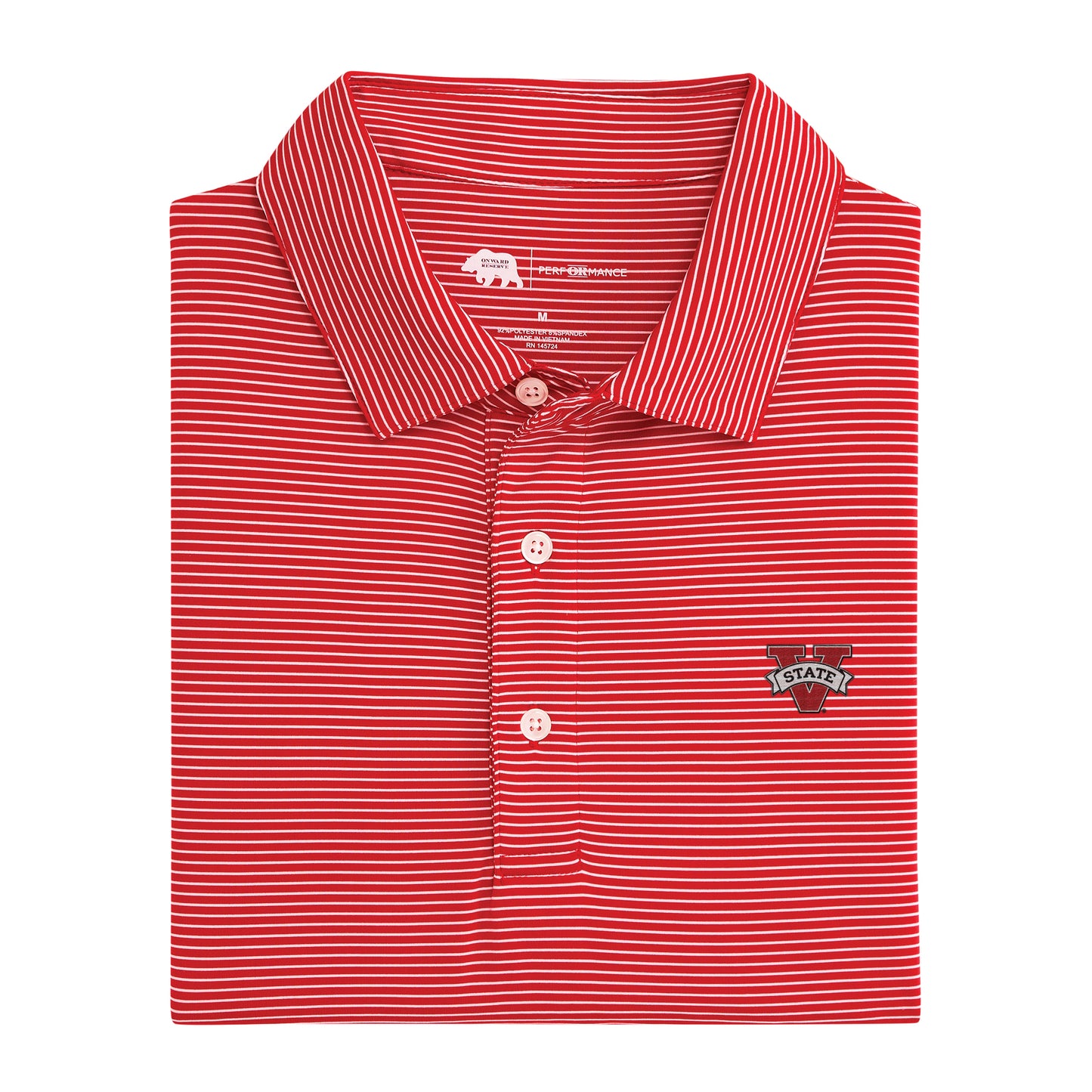 Valdosta State Birdie Stripe Polo