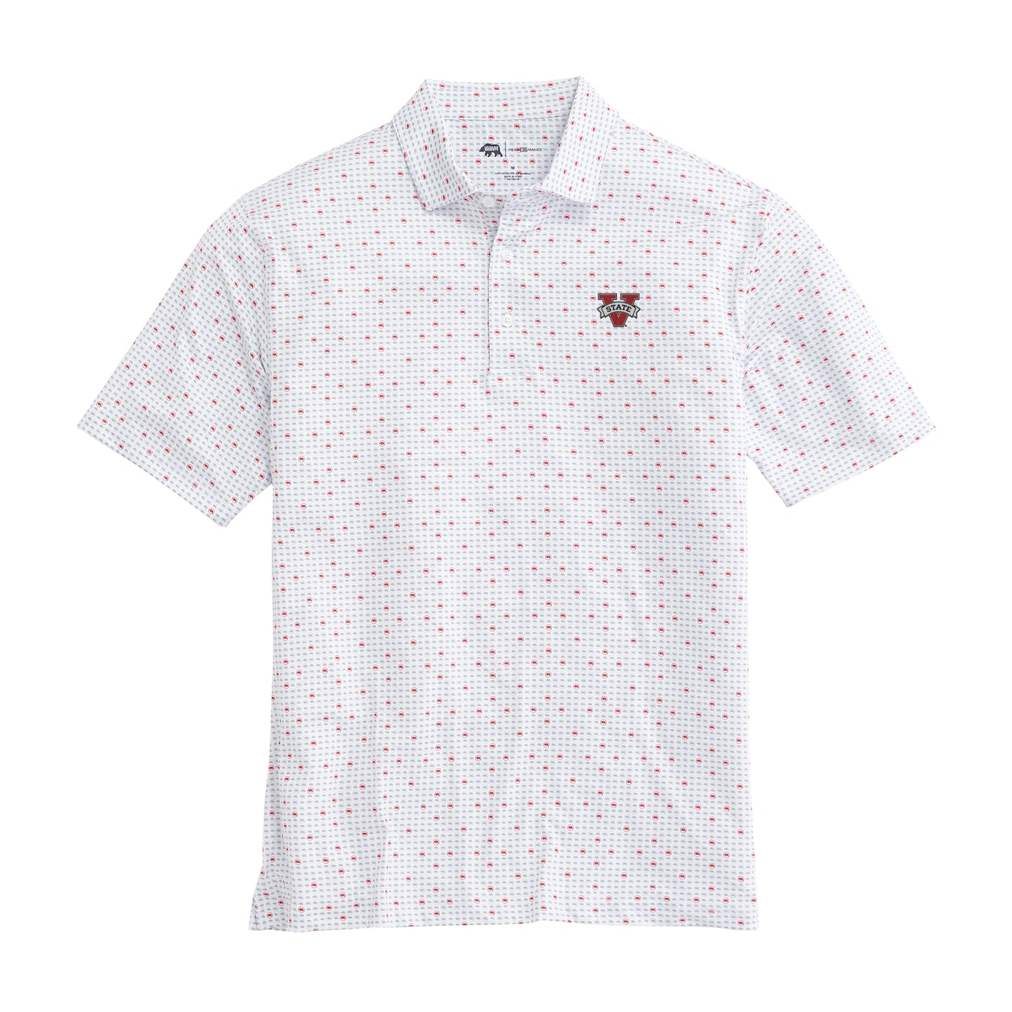 Valdosta State Tour Logo Printed Performance Polo