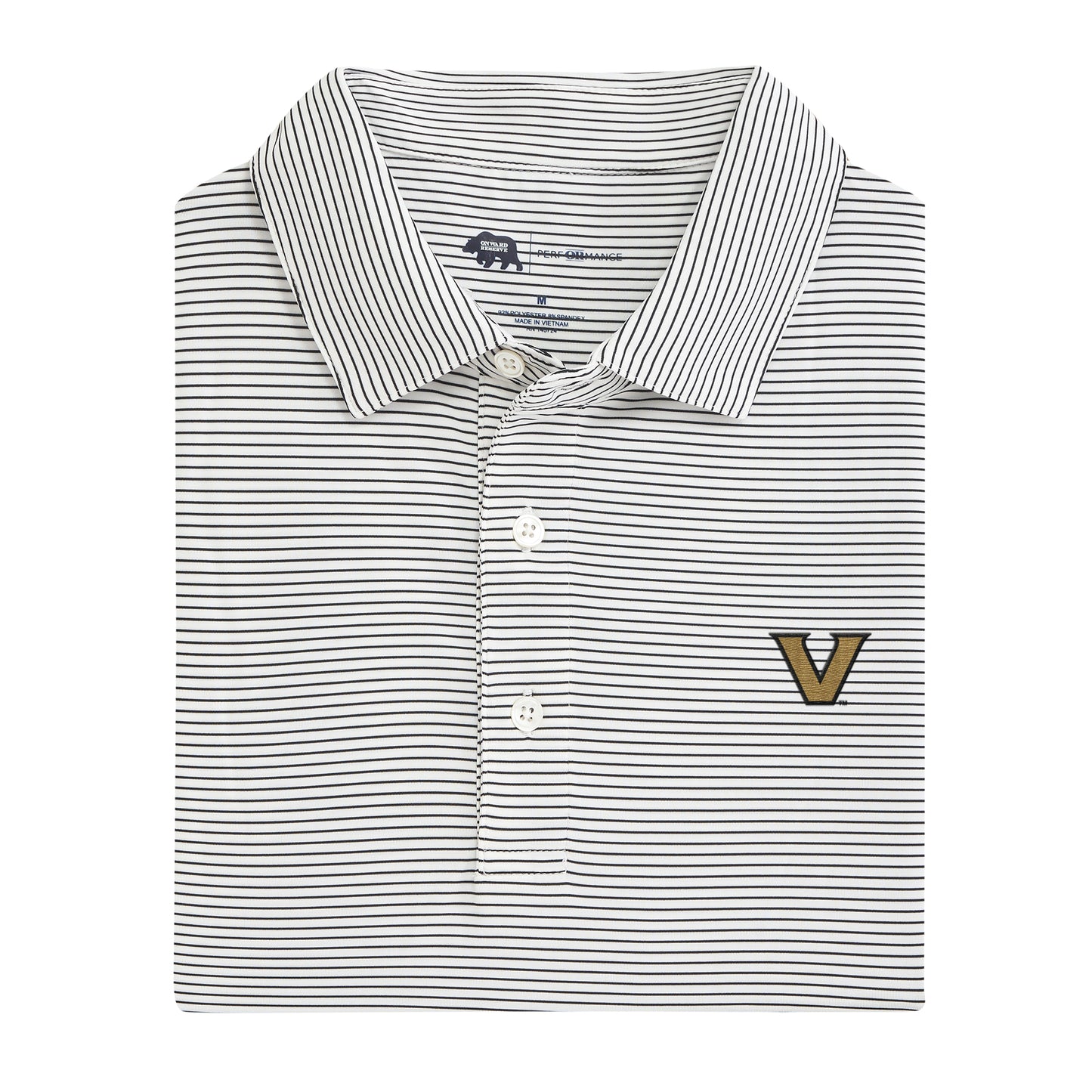 Birdie Stripe Vanderbilt Performance Polo