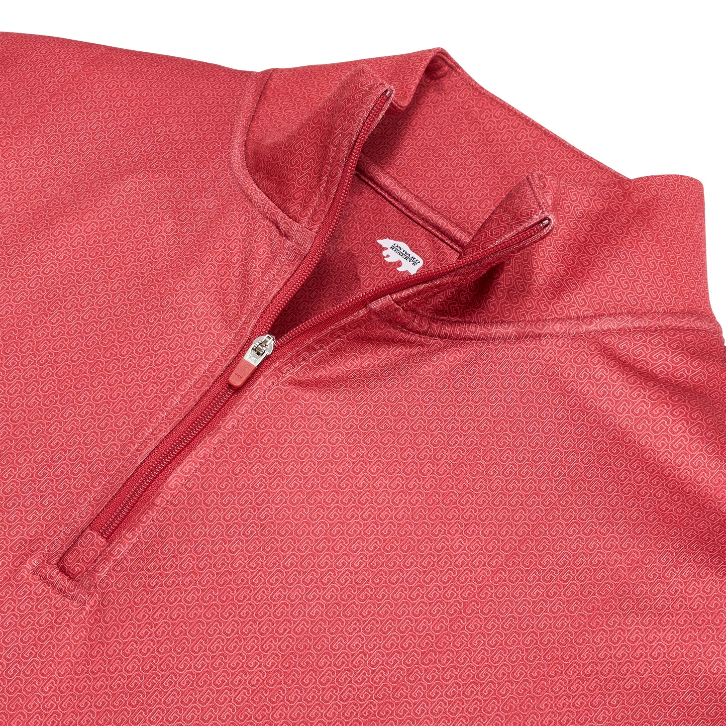 Vintage G Printed Performance 1/4 Zip - Red
