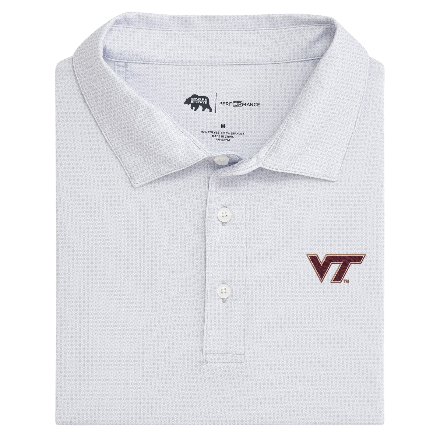 Virginia Tech Range Printed Performance Polo