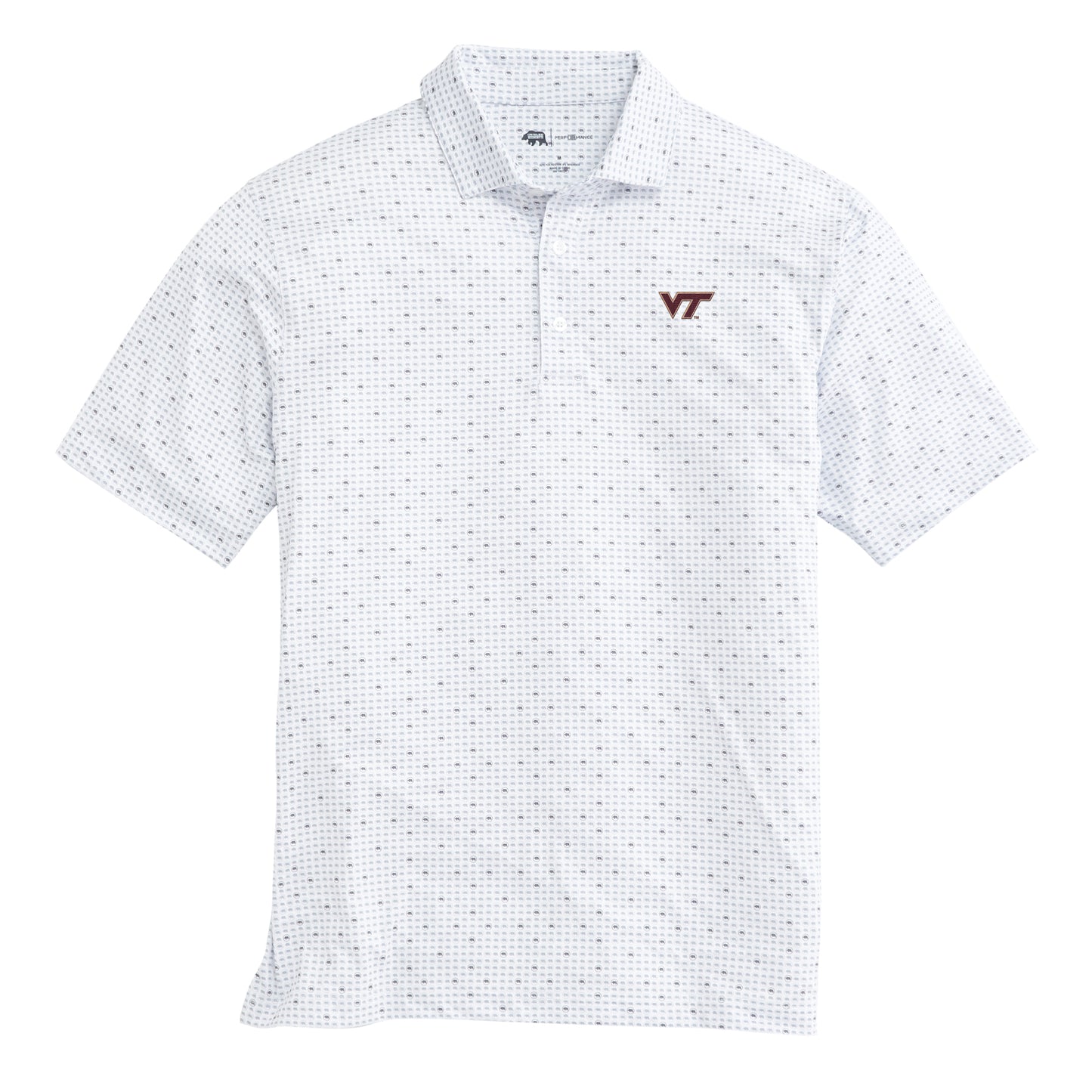 Virginia Tech Tour Logo Printed Performance Polo