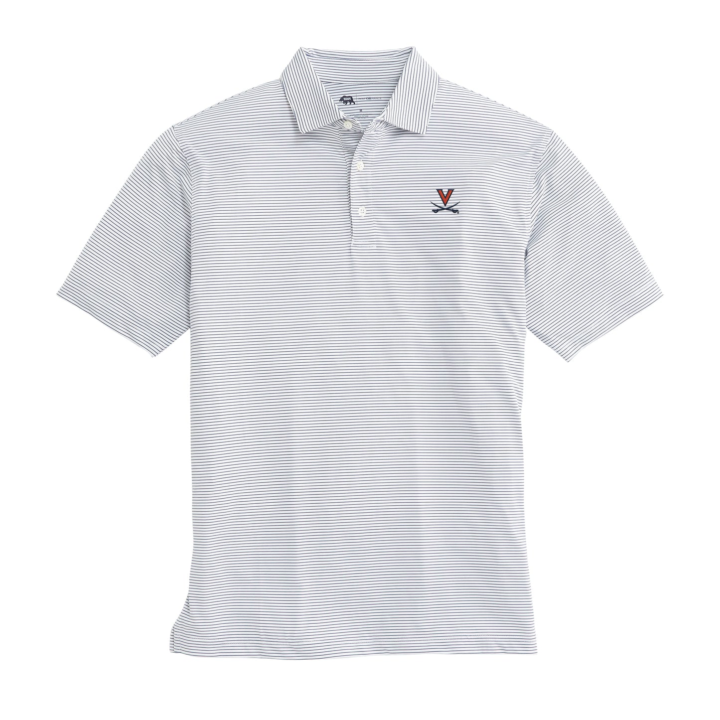 Virginia Birdie Stripe Performance Polo