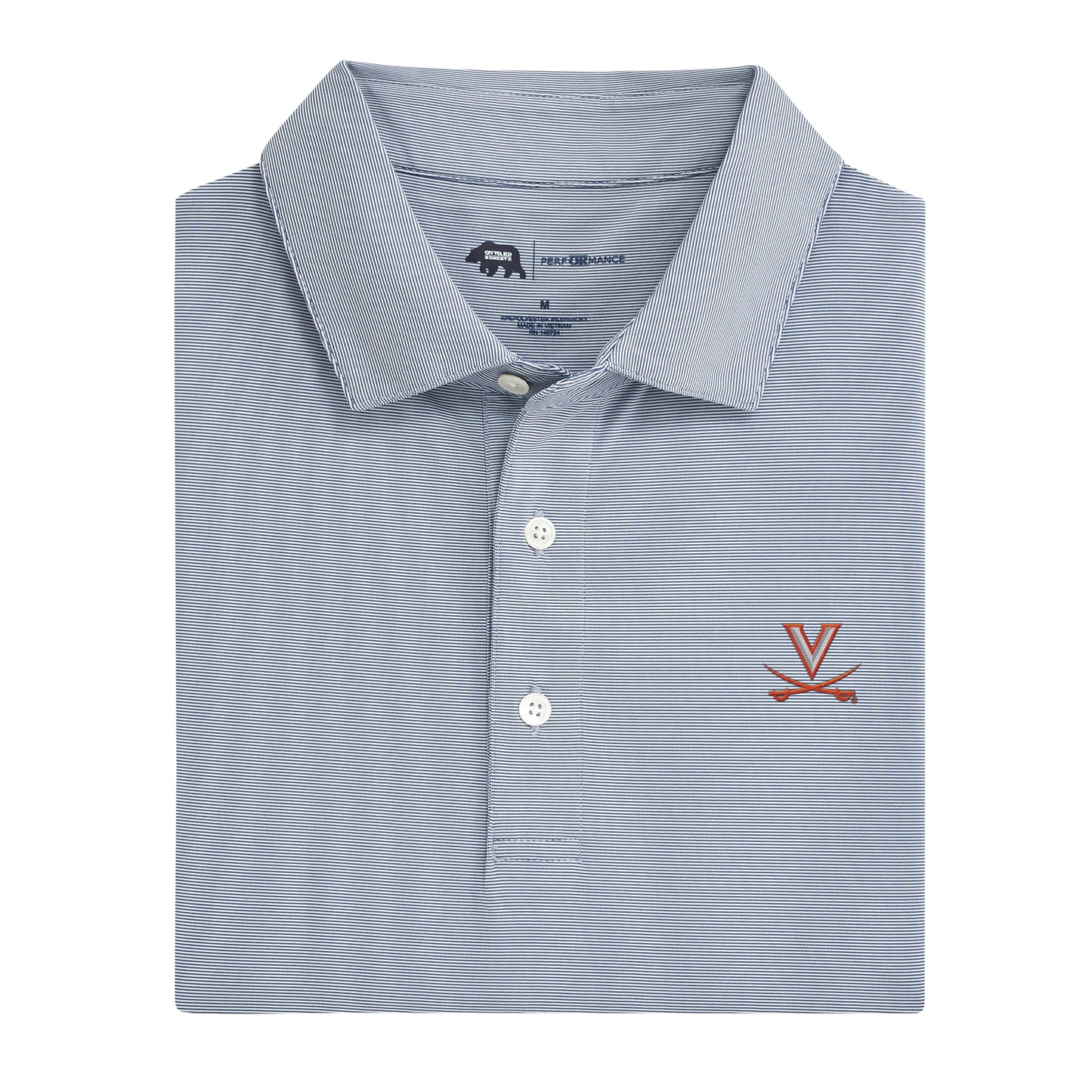 Virginia Hairline Stripe Performance Polo