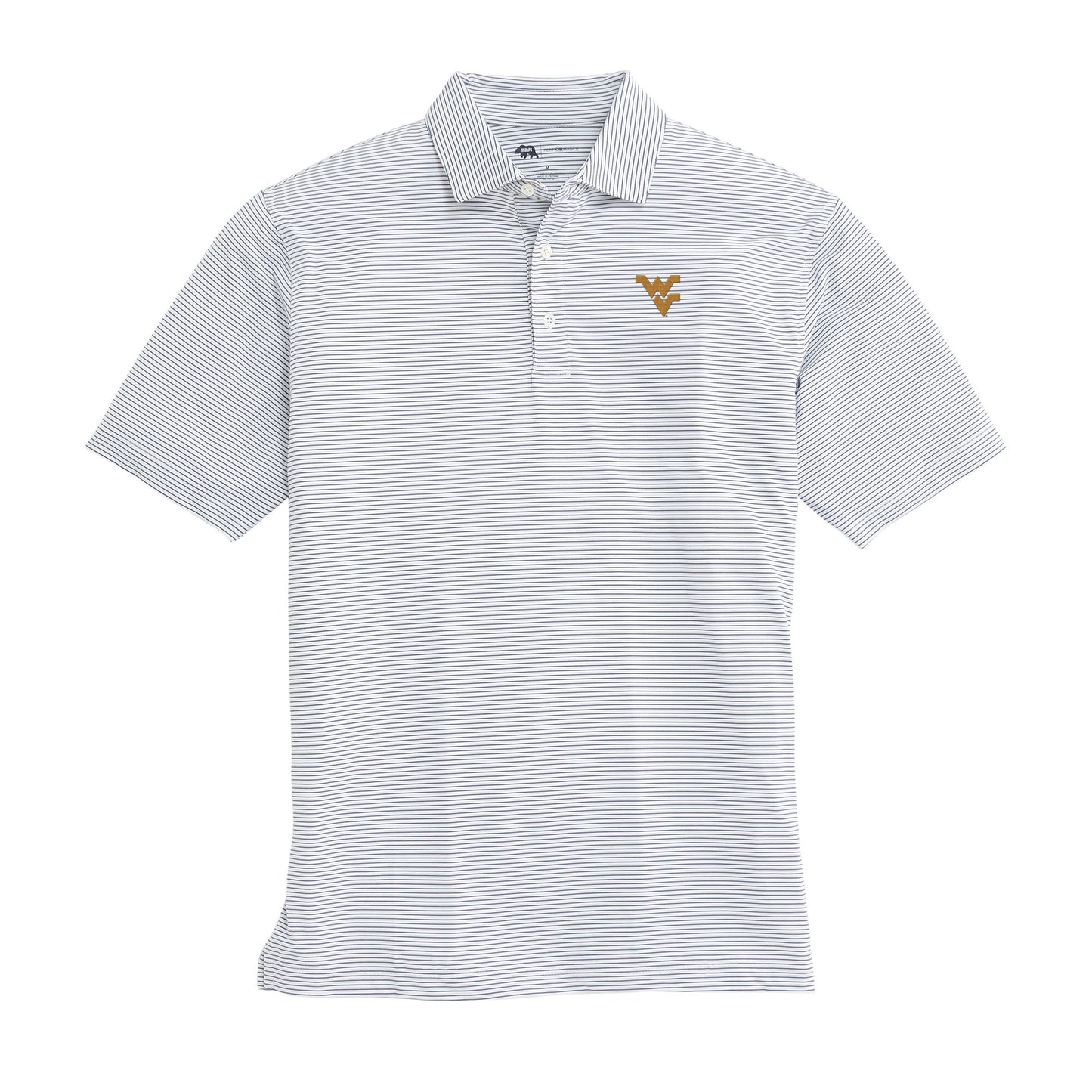 Birdie Stripe West Virginia Performance Polo - True Navy