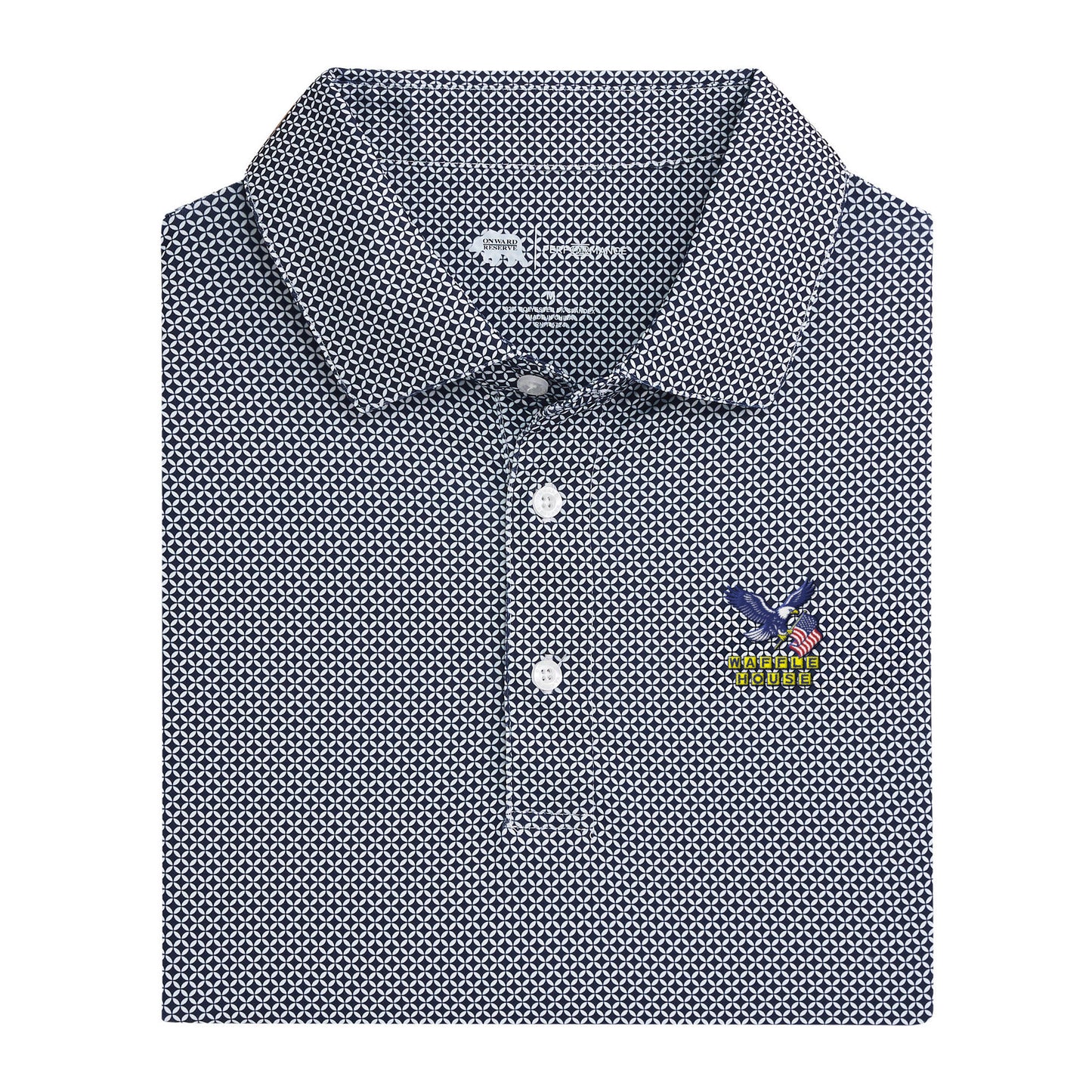 Waffle House USA Scope Printed Performance Polo - Naval Academy