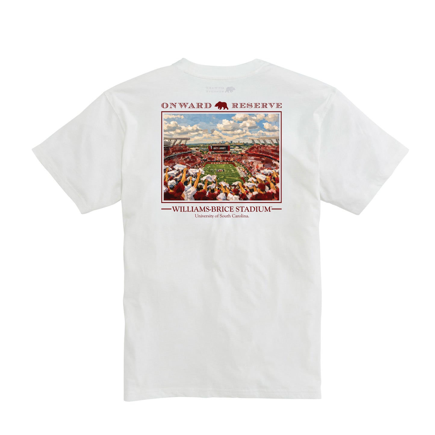 South Carolina Williams Brice Stadium Tee - White