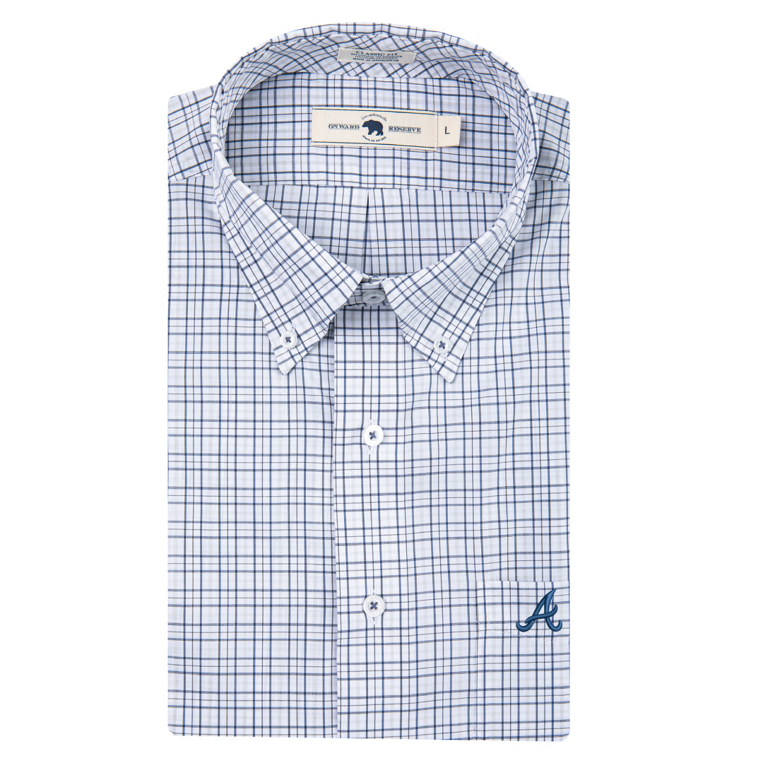 braves dress shirt Fanatics Light Atlanta Braves Front Office Long Sleeve Button-Up Shirt