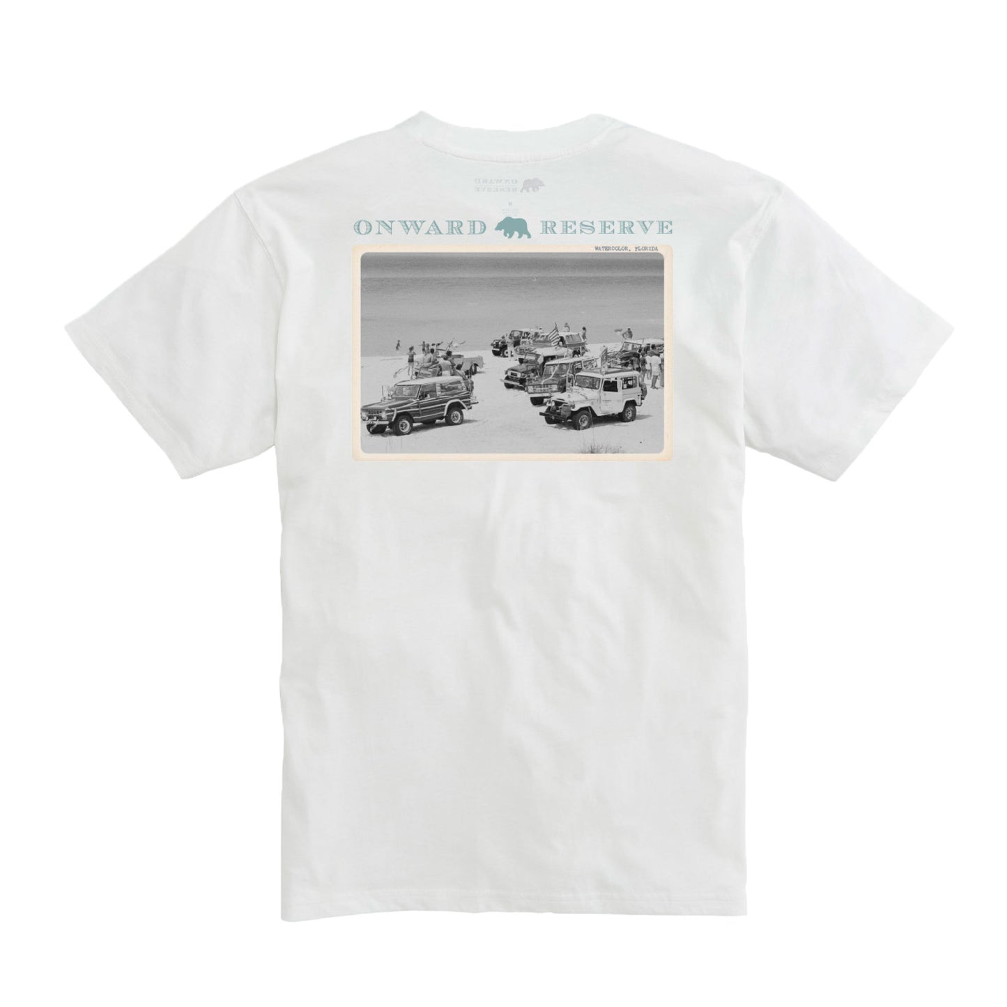Coasting Postcard Tee - White