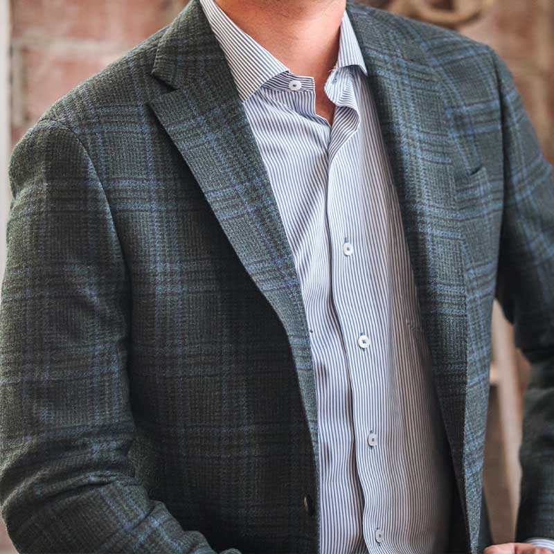 Di Fabio Pine Grove/Moonlight Plaid Sport Coat