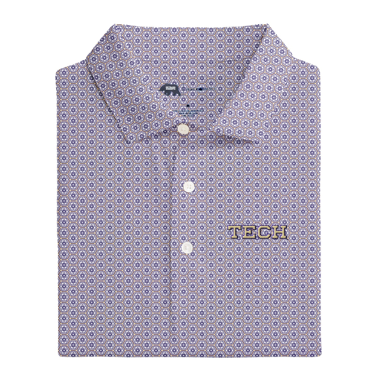 Georgia Tech Honeycomb Printed Performance Polo