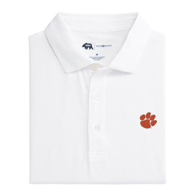 Clemson Paw Solid Performance Polo